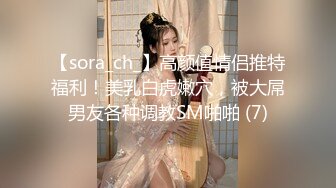 【sora_ch_】高颜值情侣推特福利！美乳白虎嫩穴，被大屌男友各种调教SM啪啪 (7)