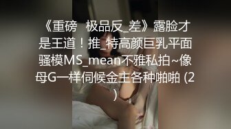 《重磅☛极品反_差》露脸才是王道！推_特高颜巨乳平面骚模MS_mean不雅私拍~像母G一样伺候金主各种啪啪 (2)