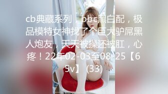 cb典藏系列，bbc黑白配，极品模特女神找了个巨大驴屌黑人炮友，天天被操还被肛，心疼！22年02-03至08-25【65v】 (33)