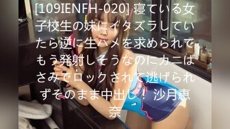 [109IENFH-020] 寝ている女子校生の妹にイタズラしていたら逆に生ハメを求められてもう発射しそうなのにカニばさみでロックされて逃げられずそのまま中出し！ 沙月恵奈