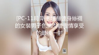 [PC-118] 斯卡塔赫連身絲襪的女裝男子色情肉體盡情享受的最後一射